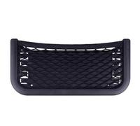 Yilceemy Filet de Rangement Autocollant, Filet Rangement Voiture Pochette Stockage, Multifonctionnel Auto-adhésif en Filet pour permis de Conduire, véhicules, Maison, avec vis et élastique(Noir)