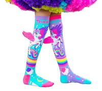 YILEEGOO Chaussettes montantes pour petite fille - Jolies ailes de licorne - En coton doux - Pour enfants de 6 à 12 ans, rose, 6-12 ans
