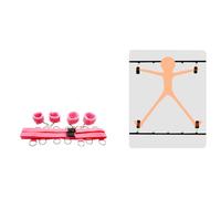 Yilemeiyile BSDM Sangle de Yoga en Nylon Léger Bõndägë Set Parfaite pour le Pilates, la Rééducation et les Étirements Avancés