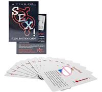 yilemeiyile Jeu de 50 Cartes Jouets de Divertissement pour Couple Cartes de Chambre Accessoires pour Jeux de société de Cartes D26-P35