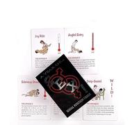 yilemeiyile Jeu de 50 Cartes Jouets de Divertissement pour Couple Cartes de Chambre Accessoires pour Jeux de société de Cartes D26-P312