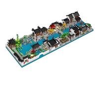 YILETKC 2 in 1 Cour de Jiangnan Construction Maquette Set, 6805 Pièces Mini Blocs Jeu de Maquettes, MOC Modulaire Maison Architecture Blocs, Non Compatible avec Marques Grand Public