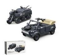 YILETKC Technik - Ensemble de blocs de construction de chars militaires, 414 pièces WW2 Type militaire 82 Kubelwagen - Jouet de construction de briques MOC, cadeaux pour adultes et adolescents