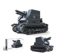 YILETKC Technik - Lot de 502 blocs de construction de réservoir militaire de la Seconde Guerre mondiale, kit de construction de chars de bison, briques MOC, cadeaux pour adultes et adolescents