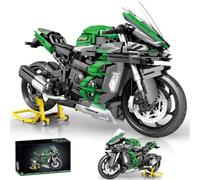 YILETKC Technik Moto Jeu de Construction de Véhicules, 2088 Pièces 1:5 pour Kawasaki H2 SX SE Modèle de Moto, Collectionner Blocs de Construction Modèle Cadeau de Construction pour Enfants et Adultes
