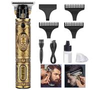 YiLFo Tondeuse Cheveux Hommes, Tondeuse Barbe Homme Rasoir Electriques Hommes, Tondeuse Barbe et Cheveux Kit, USB Rechargeable Sans Fil Silencieuse Tondeuse Cheveux, Famille et Salon Coiffure