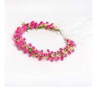 Yili Maizi Couronne de fleurs faite à la main - Accessoire de cheveux pour filles - Mariée - Cosplay
