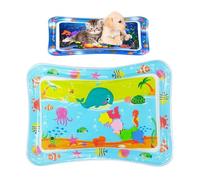 Yilia Tapis de jeu avec capteur d'eau épais pour chat avec poisson, tapis de jeu sensoriel pour chats, jouets interactifs d'été pour animaux domestiques, tapis de jeu anti-rayures frais et confortable
