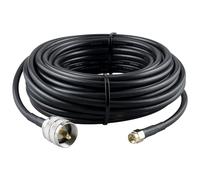 YILIANDUO 10M/32.8ft Câble Coaxial RF en cuivre pur RG58 SMA mâle vers UHF PL-259 mâle pour Analyseur d'antenne, Antenne portative de base et radio CB, Compteur SWR, Charge factice, Radio Baofeng