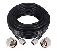 YILIANDUO 10M/32,8ft N Câble d'Extension N Mâle Câble Coaxial RG6 50ohms Câble Coaxial Faible Perte pour WiFi 3G/4G/5G/6G/LTE Radio vers Antenne ou Parasurtenseur GPS ADS-B