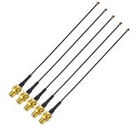 YILIANDUO 5 Pièces 15cm U.FL Pigtail Câble Antenne WiFi U.FL IPX1.13 vers SMA Femelle Câble Coaxial pour Cartes Mini PCIe, Xbox, WiFi, Adaptateur FPV, émetteur d'antenne GSM/3G/GPS/4G
