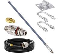 YILIANDUO 868 MHz Antenne Lora 5,8 dBi en Fibre de Verre Type N mâle avec câble Y240 à Faible Perte de 5 m + parafoudre coaxialde Type N pour Mineur de Point d'accès à l'hélium HNT LoraWan Gateway