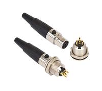 YILIANDUO Adaptateur Mini XLR 4 Broches Mâle à Femelle Connecteur TA4F pour Microphones Professionnels, Compatible avec Blackmagic Pocket 4K Camera, Video Assist 4K, Pack de 2