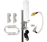 YILIANDUO Antenne 4G LTE Exterieur Mimo Omnidirectionnel Antenne 12dBi 698-2700MHz avec Câble 5M Faible Perte SMA +SMA à CRC9/TS9 Câble 15CM pour 4G LTE Routeur Passerelle Modem Cellulaire Combination