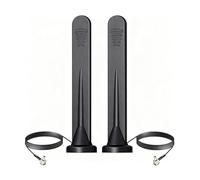 YILIANDUO Antenne 5G 4G LTE, 12 dBi, antenne omnidirectionnelle avec connecteur coudé TS9, Socle magnétique et câble de 3 m pour routeurs CPE GSM/GPRS, Usage intérieur et extérieur, Lot de 2 pièces