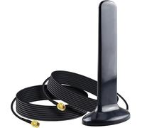 YILIANDUO Antenne 5G 4G MIMO 10dBi 600-6000MHz, RG174 2M Double RP-SMA mâle Base magnétique Robuste, adaptée routeurs 4G/5G, Camping-Car, capteurs NB-IoT domotique, caméras Surveillance extérieures