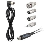 YILIANDUO Antenne FM, antenne dipôle 75 ohms avec connecteur de Type F et câble de rallonge de 2 m, Compatible Radio Portable, Tuner, chaîne Hi-FI, amplificateur et récepteur AV