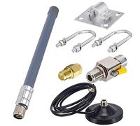 YILIANDUO Antenne Lora 868 MHz 3dBi Antenne LoRaWAN Extérieure en Fibre de Verrekit + Base Magnétique câble d'extension kit pour Nebra, Bobcat Helium, IoT et Réseaux LoRaWAN