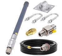 YILIANDUO Antenne Lora 868MHz 3 dBi Antenne Omnidirectionnelle en Fibre de Verre+Type N Parafoudre+Connecteur SMA+3M N Femelle à RP-SMA Mâle Câble pour Helium, Nebra, RAK, Bobcat, Hotspot Syncrob