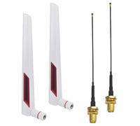 YILIANDUO Antenne WiFi Double Bande 2.4GHz/5.8GHz RP-SMA Mâle + 50 cm IPE-4 MHF4 vers RP SMA Femelle pour WiFi Routeurs ASUS AC88U, FPV Drone, WLAN, PC,PS4