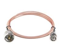 YILIANDUO BNC vers PL259 Câble UHF SO239 Mâle vers BNC Mâle Adaptateur Prise Cavalier Câble Coaxial 50ohm RG316 3M/9,8ft