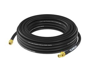 YILIANDUO Câble Antenne SMA Mâle à Femelle RG8X 5M 50Ohm | Faible Perte Câble Coaxial pour 3G/4G/5G/Wi-Fi, Ham Radio, Répéteur Radio, Générateur de Signaux, Caméra de Surveillance