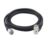 YILIANDUO Câble coaxial TNC mâle vers TNC mâle 90 degrés 2 m, câble coaxial RG58 50 Ohm avec connecteurs TNC pour antenne de navigation GPS