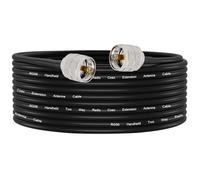 YILIANDUO Câble d'antenne CB 15M UHF PL259 Mâle vers Mâle pour CB | Câble Coaxial CB RG58 à Faible Perte pour analyseurs d'antenne, SWR-mètres, radio HAM, scanners et antennes CB.