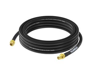 YILIANDUO Câble d'Antenne RG8X SMA Mâle vers Femelle, 2M 50 Ohm Câble d'Extension Coaxial Haute Performance pour Radioamateur BaoFeng, Routeur 4G/5G, WiFi, Drone FPV