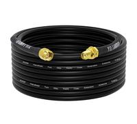YILIANDUO Câble d'Antenne SMA RG58 15M/49.21ft SMA Mâle à Femelle Faible Perte Coaxial 50 Ohm pour Routeur 4G LTE Gateway Modem Ham Radio SDR USB Dongle Receiver(pas pour la TV)