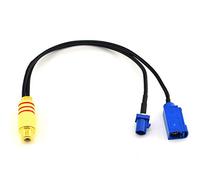 YILIANDUO Câble d'extension de connecteur 2 en 1 Fakra C mâle à RCA Femelle RG174 20 cm / 7,8 Pouces
