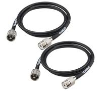 YILIANDUO Câble Radio Ham Coax 50 Ohm RG8x PL259 UHF Mâle vers Femelle Câble de Extension 100CM/3,28ft pour CB VHF UHF Radio Ham PMR Dispositifs LAN sans fil SWR Meter Pack de 2