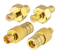 YILIANDUO Dab Adaptateur Antenne MCX vers SMB Kit 4 pièces MCX mâle Femelle vers SMB mâle Femelle Adaptateur RF pour Voiture Satellite Sirius XM Dab Autoradio antenne Radio antenne