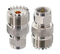 YILIANDUO RF Coaxial Adaptateur Coaxial F Mâle à UHF Femelle SO-239 Adaptateur Coaxial pour Répéteur d'Antenne Wi-FI Câble d'Extension de Signal Radio (Paquet de 2)