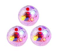 Yililay 3pcs Ghost Touch Activé des Boules Clignotantes, Balle allumée, Boules de Chien de Chat d'éclairage, équipes d'animaux de Compagnie d'équipement Paranormal, Boules de Compagnie en Plastique