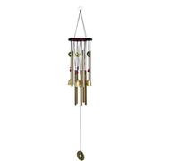 Yililay 85 cm Jardin éolien Carillon Chinois Traditionnel Incroyable 10 Tubes 5 Cloches en Bronze Yard extérieur Vivants