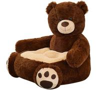 Yililay Canapé pour Enfants 19.7x19.7x17.7 Pouces, Fauteuil en Peluche, Ours Mignon, élastique pour bébé, Meubles de Chambre à Coucher, décoration de la Maison