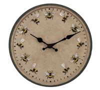 Yililay Horloges de Jardin extérieures étanches, Horloge extérieure 12 '' Horloge de Jardin Ronde ip44 Horloge Murale étanche Abeille décorative extérieur Horloge de Cuisine