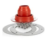 Yililay Kit de Clignotant de Tente avec Tuyau en Silicone résistant à 280 degrés, Couvercle poêle pour brûleur à Bois, diamètre extérieur 1, 77 3, 94 Pouces