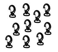 Yilingjc Lot de 10 mousquetons pivotants en nylon pour la plongée sous-marine à extrémité unique pour porte-clés, sacs à dos, boucles, sangle de ceinture
