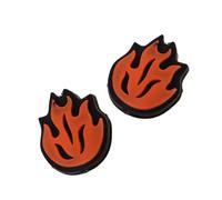 Yilingjc Lot de 2 amortisseurs de vibrations en silicone pour raquette de tennis en forme de flamme