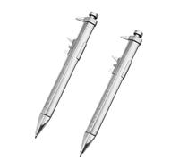 Yilingjc Pied à coulisse 2 en 1 de 15 cm avec stylo à bille pour ingénieurs, menuisiers, étudiants, outil multifonction pour mesurer l'écriture
