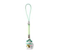Yilingjc Porte-clés porte-bonheur de style japonais avec pendentif chat porte-bonheur traditionnel avec clochettes, cordon de téléphone pour de bonnes vibrations