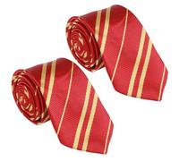 YiliYa 2 PCS Cravate de Cosplay de Magicien,Cravate Ecusson Tissé Sorcier pour l'école Filles Garçons et Adultes Déguisements Cosplay Costumes d'Halloween