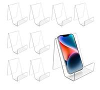 YiliYa Porte-livres en Acrylique, 8 Pièces Présentoirs de Livre en Acrylique, Supports de serre-livres en plastique, Supports de Marchandises pour Afficher des Photos, des livres, des cahiers