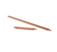 YILMVANY 2 caloducs en cuivre de 8 mm for Le Refroidissement du processeur et du GPU d'ordinateur Portable | Tubes oblats for la Dissipation Thermique des Cartes vidéo(130mm)