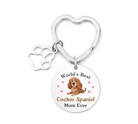 Yilousy Porte-clés pour amoureux de chiens pour femme, cadeau pour les propriétaires de chiens, cadeau pour amis, sœur, maman, Noël, anniversaire, Pâques