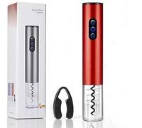 Yilu Décapsuleur électrique pour bouteille de vin, ouvre-bouteille automatique, coupe-capsule portable, stockage des piles (rouge)