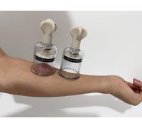 YILUQIFLY Blanc Tétine Sucker Tétine pour femme Extra forte Set de paires Tétine transparente 2 pièces Tétine pour adulte Jouets sexuels (Diamètre intérieur 3.1CM)