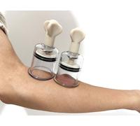 YILUQIFLY Blanc Tétine Sucker Tétine pour femme Extra forte Set de paires Tétine transparente 2 pièces Tétine pour adulte Jouets sexuels (Diamètre intérieur 3.9CM)